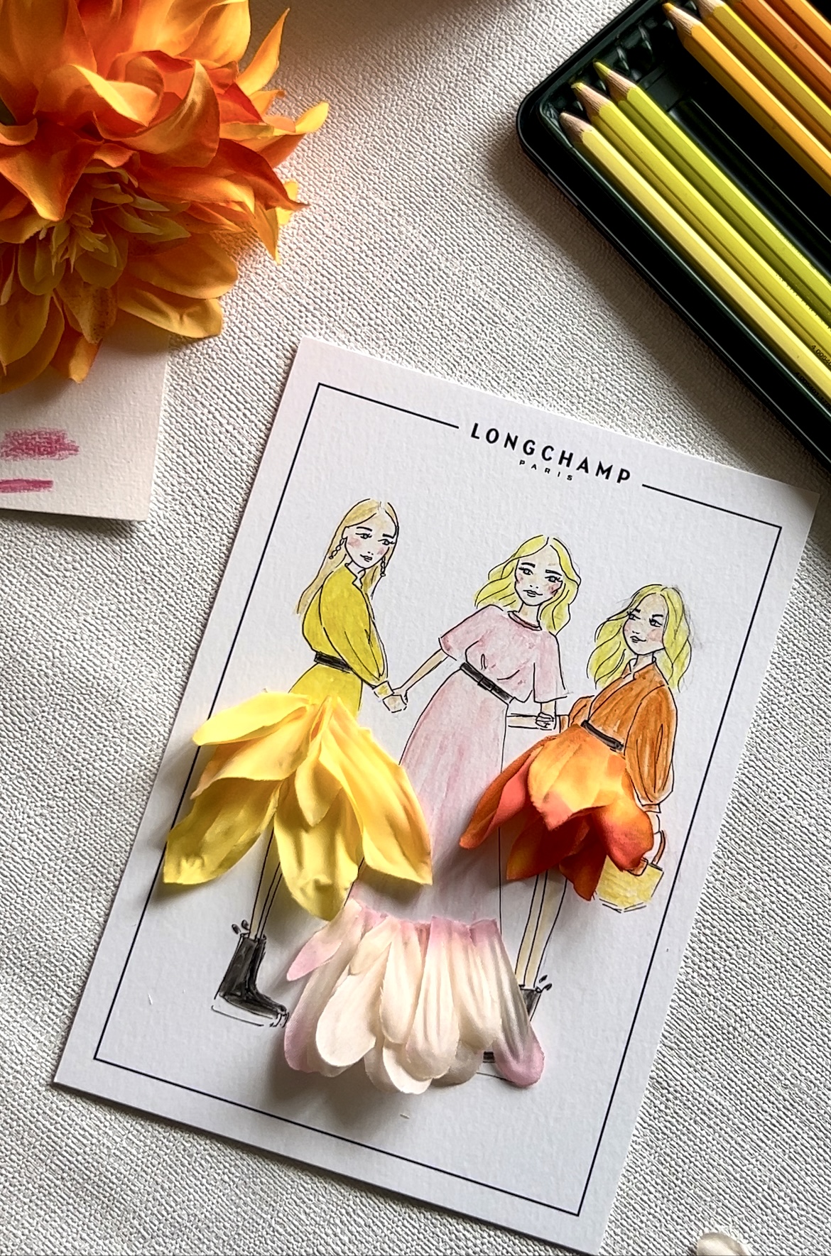 Illustration Longchamp fleur 3