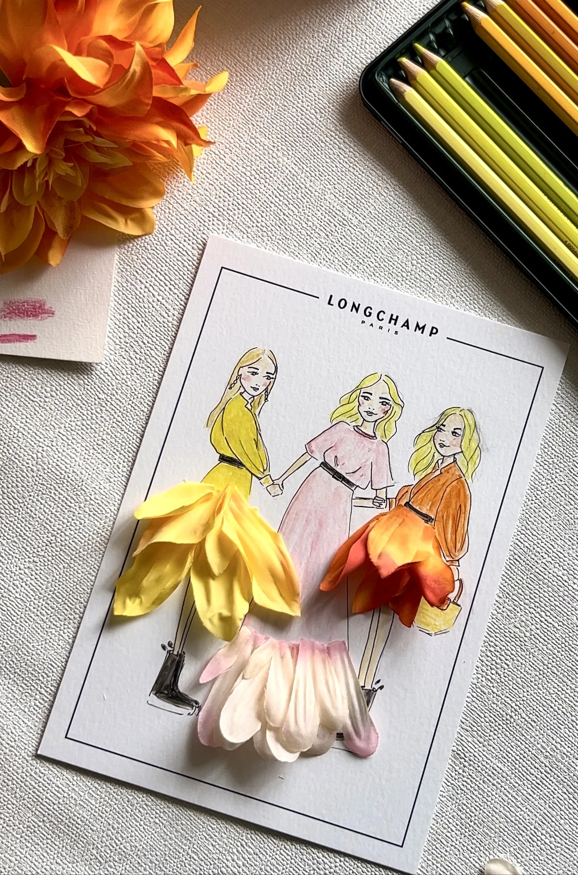 Illustration Longchamp fleur 3